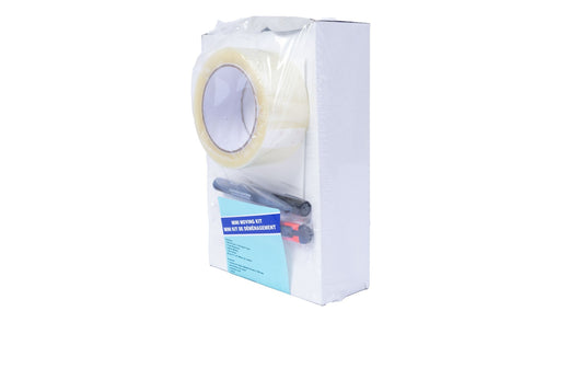 Mini Moving Kit with Box Cutter, Marker, Clear Packing Tape, Tape Gun & Box ID Labels
