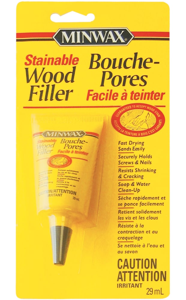 Minwax Stainable Interior/Exterior Wood Filler, Latex-Based, 29-mL