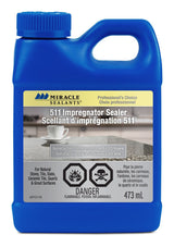 Miracle Sealants 511 Impregnator Sealer For Stone, Ceramic, Quartz, Granite, Clear, 473-mL