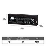 MK Battery 12-Volt 2.3 Ah SLA Battery