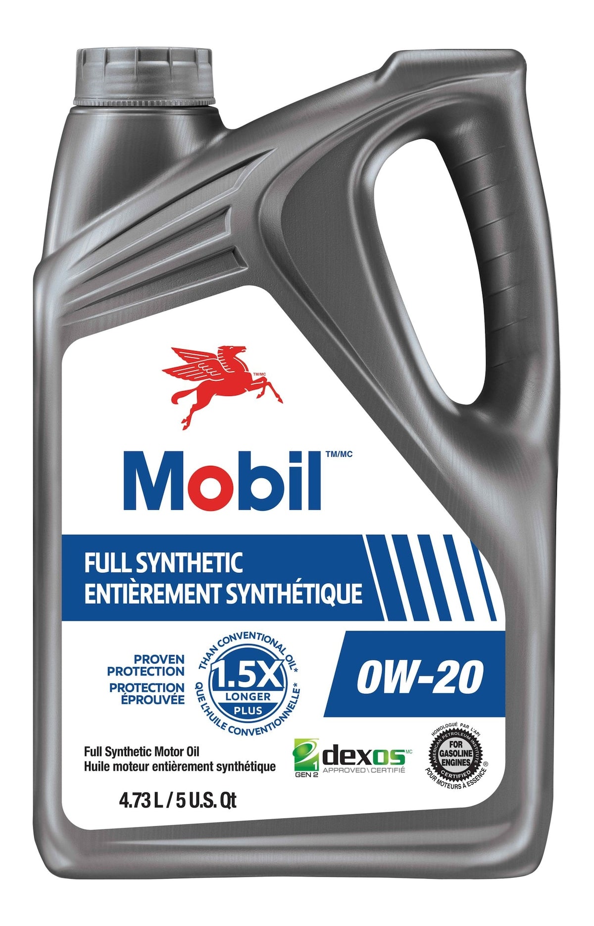 Mobil 0W20 Full Synthetic Engine/Motor Oil, 4.73-L