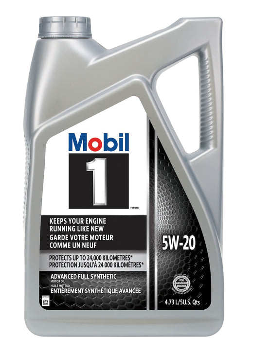Mobil 1 5W20 Synthetic Engine/Motor Oil, 4.73-L
