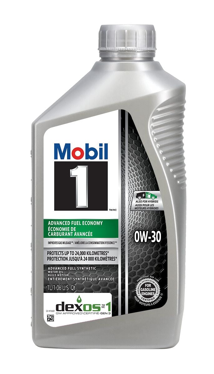 Mobil 1 Advanced Fuel Economy 0W30 Synthetic Engine/Motor Oil, 1-L