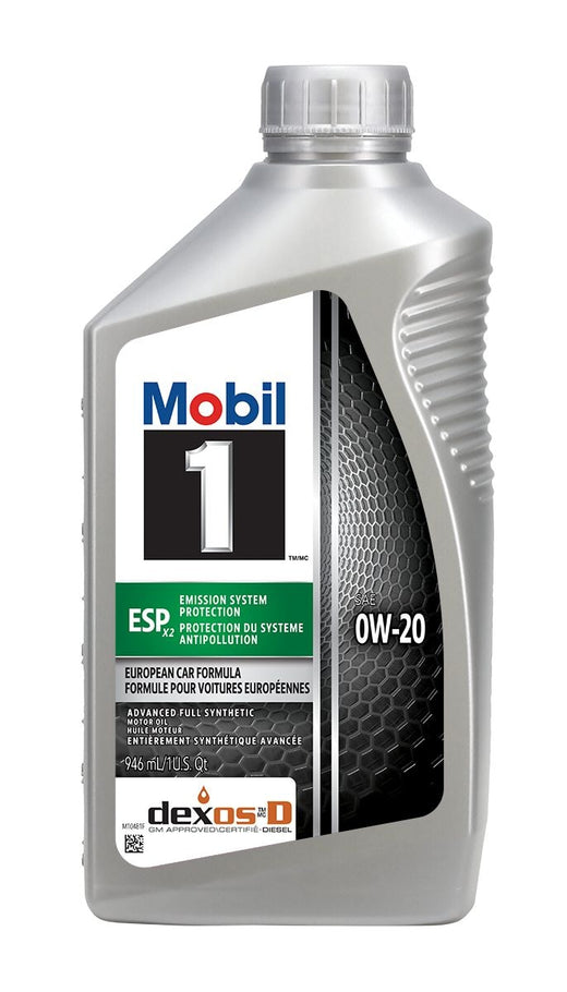 Mobil 1 ESP Emission System Protection X2 Advanced Fuel Economy 0W20 Synthetic Engine/Motor Oil, 946-mL
