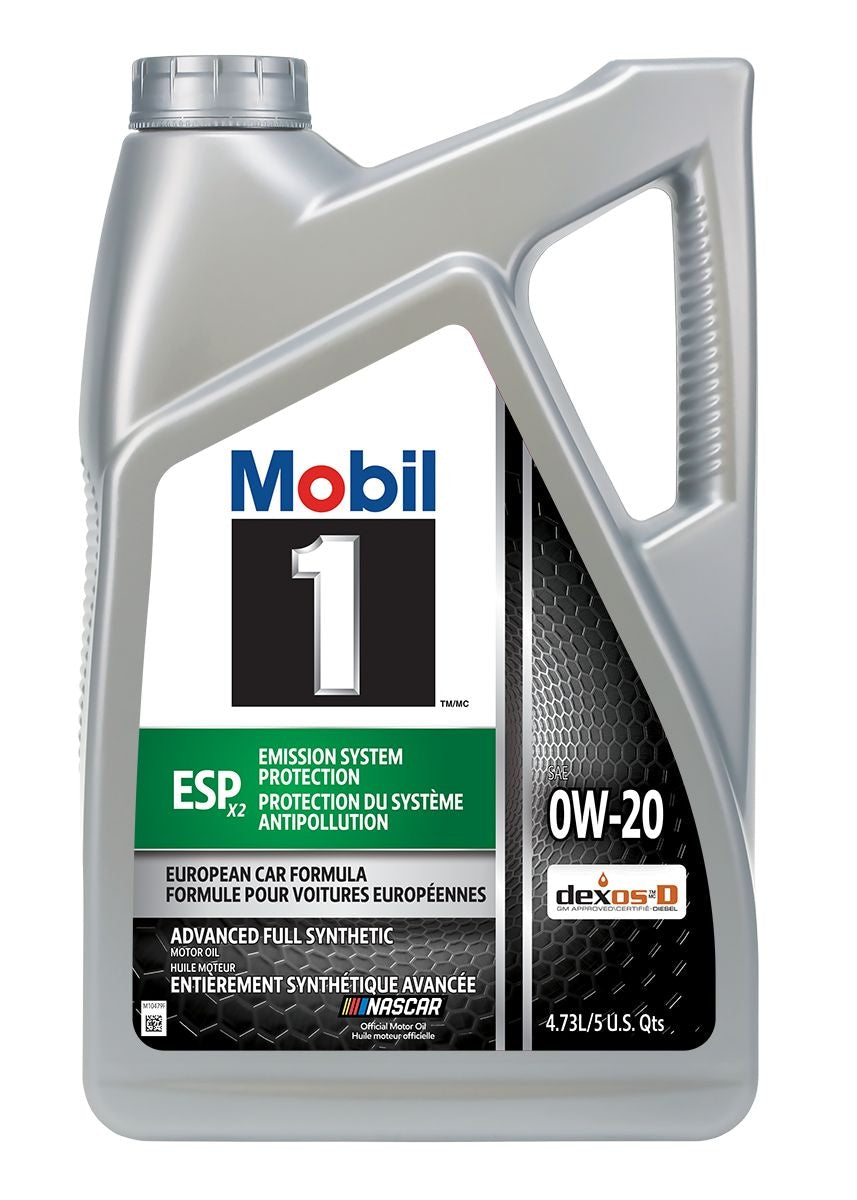 Mobil 1 ESP x2 Advanced 0W20 Full Synthetic Engine/Motor Oil, 4.73-L