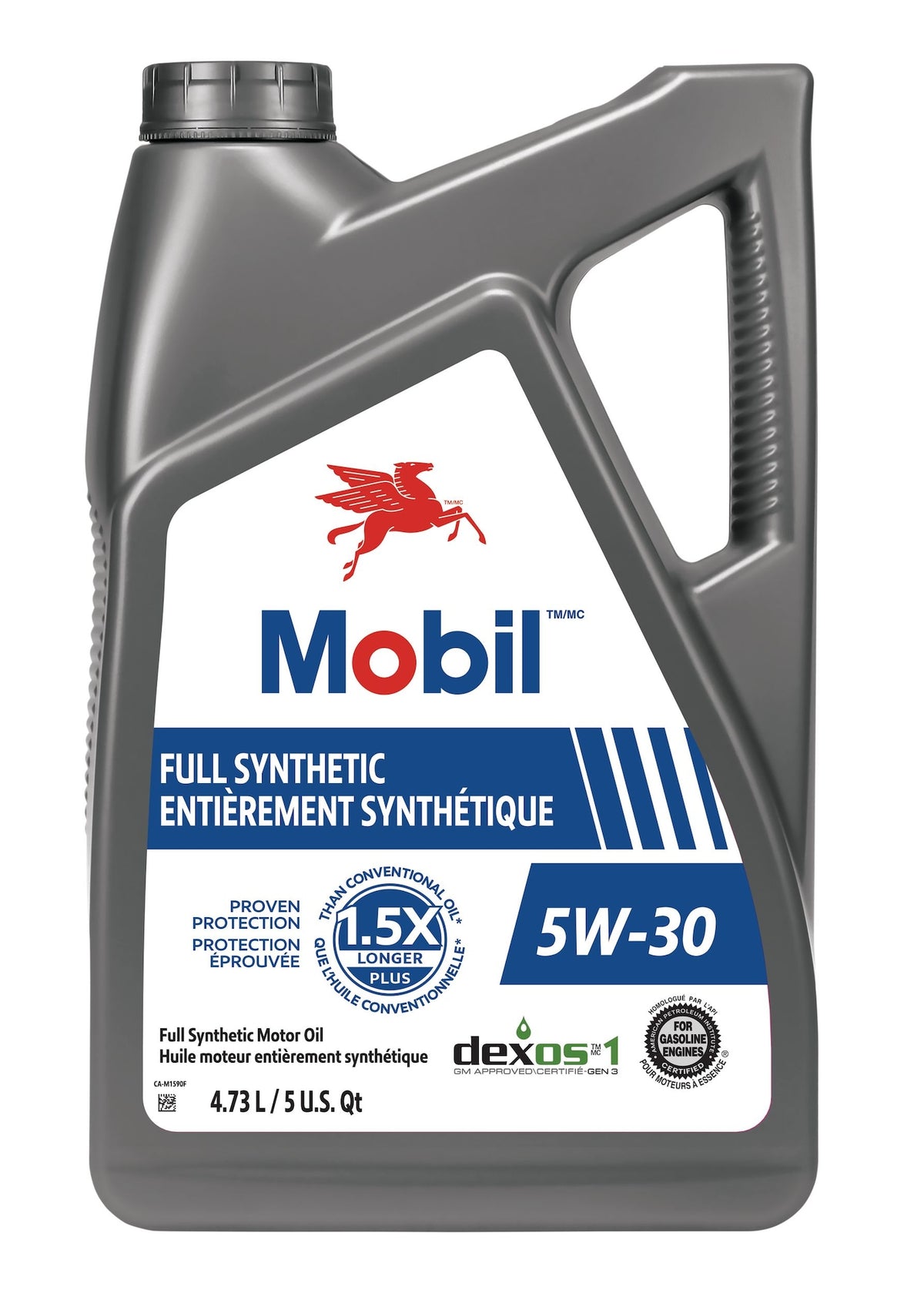 Mobil Full Synthetic 5W30 Engine/Motor Oil, 4.73-L