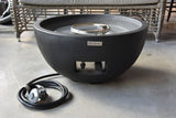 Modeno Jefferson Round Gas Fueled Outdoor Fire Bowl with PVC Cover, 40,000 BTUs, 13.7-in image 4