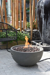 Modeno Nantucket Round Propane-Fueled Fire Bowl with Lava Rock & Canvas Cover, 40,000 BTUs, 14-in image 7