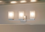 Moen 90-Degree Vanity Lighting Fixture, Brushed Nickel, 3-L image 3