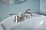 Moen Adler Double Handle Bathroom Faucet, Spot Resist Brushed Nickel image 3