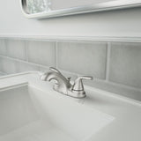 Moen Adler Double Handle Bathroom Faucet, Spot Resist Brushed Nickel image 4