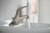 Moen Adler Single Handle Bathroom Faucet, Spot Resist Brushed Nickel image 4