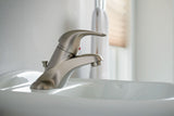 Moen Adler Single Handle Bathroom Faucet, Spot Resist Brushed Nickel image 5