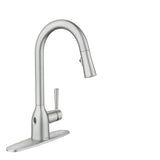 Moen Adler Single Handle Kitchen Faucet with Motionsense, Spot Resist Stainless
