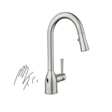 Moen Adler Single Handle Kitchen Faucet with Motionsense, Spot Resist Stainless image 2