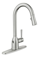 Moen Adler Single Handle Kitchen Faucet with Motionsense, Spot Resist Stainless image 3