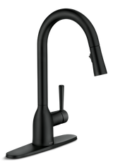 Moen Adler Single Handle Pull-Down Kitchen Faucet, Matte Black