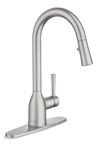 Moen Adler Single Handle Pulldown Kitchen Faucet, Spot Resist Stainless
