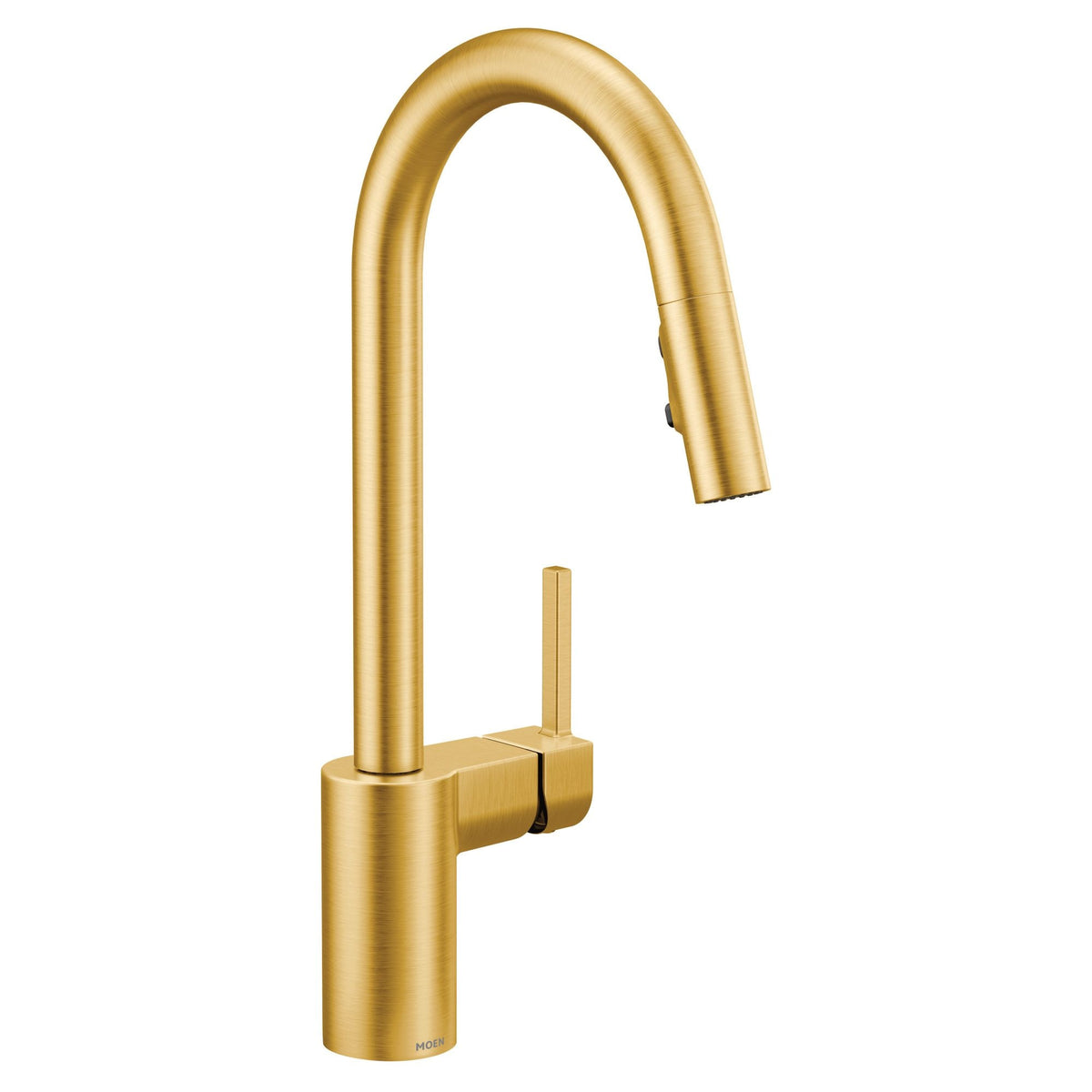 Moen Align Single Handle High Arc Pull Down Sprayer Kitchen Faucet, Brushed Gold