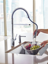 Moen Align Single Handle High Arc Pull Down Sprayer Kitchen Faucet, Chrome image 8