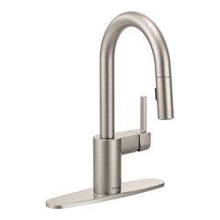 Moen Align Single Handle High Arc Pull Down Sprayer Kitchen Faucet, Stainless Steel