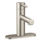 Moen Align Single Handle High Arc Single Hole Bathroom Sink Faucet, Brushed Nickel image 2