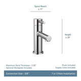 Moen Align Single Handle High Arc Single Hole Bathroom Sink Faucet, Brushed Nickel image 3