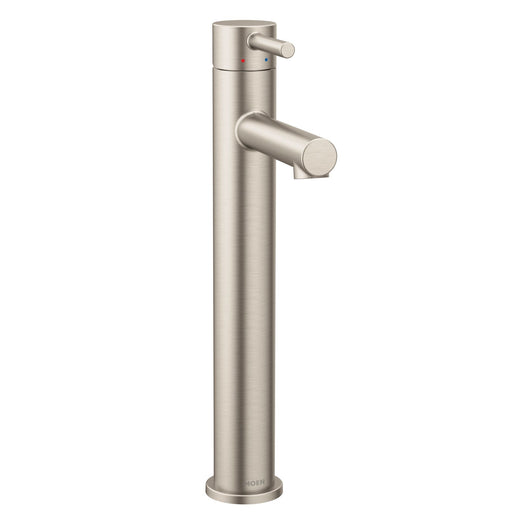 Moen Align Single Handle High Arc Single Hole Bathroom Sink Faucet, WaterSense Certified, Brushed Nickel