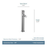 Moen Align Single Handle High Arc Single Hole Bathroom Sink Faucet, WaterSense Certified, Brushed Nickel image 2