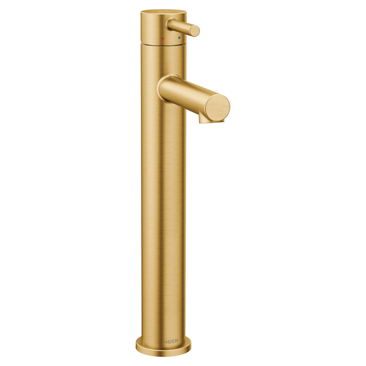 Moen Align Single Handle High Arc Vessel Single Hole Bathroom Sink Faucet, WaterSense Certified, Brushed Gold