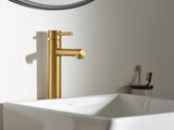 Moen Align Single Handle High Arc Vessel Single Hole Bathroom Sink Faucet, WaterSense Certified, Brushed Gold image 8