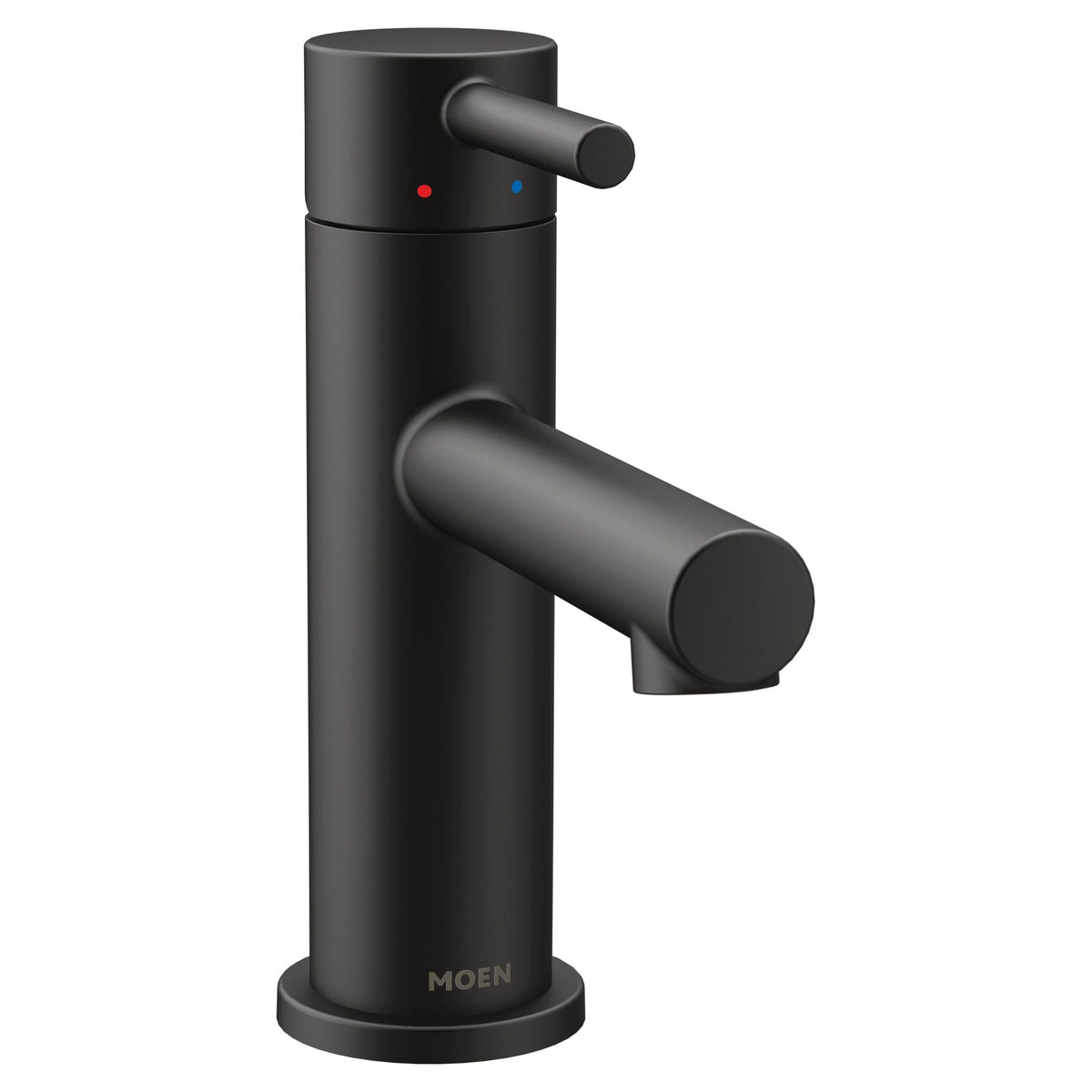 Moen Align Single Handle Single Hole Bathroom Sink Faucet, Matte Black