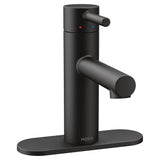 Moen Align Single Handle Single Hole Bathroom Sink Faucet, Matte Black image 2