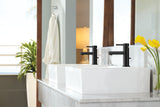 Moen Align Single Handle Single Hole Bathroom Sink Faucet, Matte Black image 8