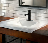 Moen Arlys Single Handle Bathroom Faucet, Matte Black image 6