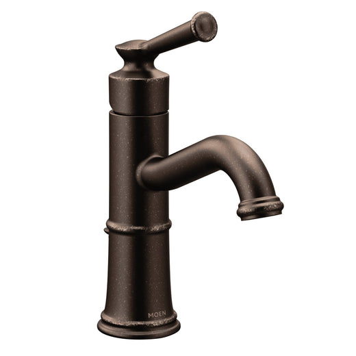 Moen Belfield Single Handle High Arc Single Hole Bathroom Sink Faucet, WaterSense Certified, Oil Rubbed Bronze