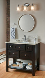 Moen EVA 3-Light Vanity Lighting Fixture, Chrome image 3