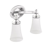 Moen EVA Dual Vanity Lighting Fixture, Chrome