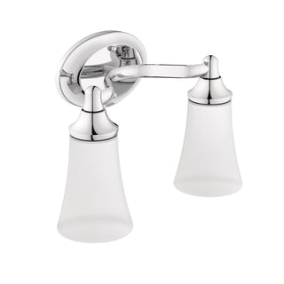 Moen EVA Dual Vanity Lighting Fixture, Chrome