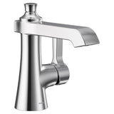 Moen Flara Single Handle Single Hole Bathroom Sink Faucet, Chrome