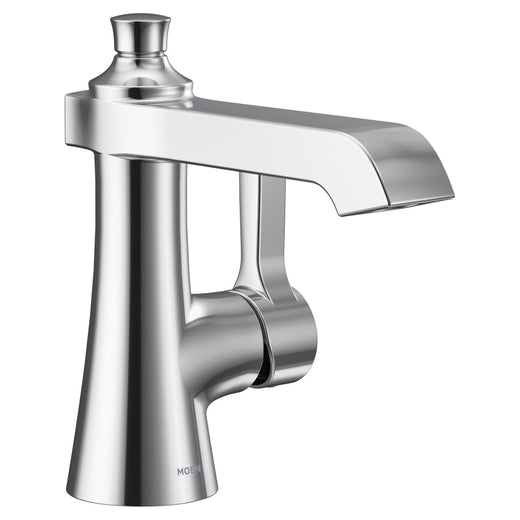 Moen Flara Single Handle Single Hole Bathroom Sink Faucet, Chrome