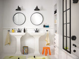 Moen Lindor Double Handle Bathroom Faucet, Meets EPA WaterSense Criteria, Matte Black image 2