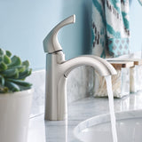 Moen Lindor Single Handle Bathroom Faucet, Spot Resist Brushed Nickel image 8