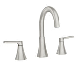 Moen Mikah Double Handle Widespread Bathroom Faucet, Spot Resist Brushed Nickel