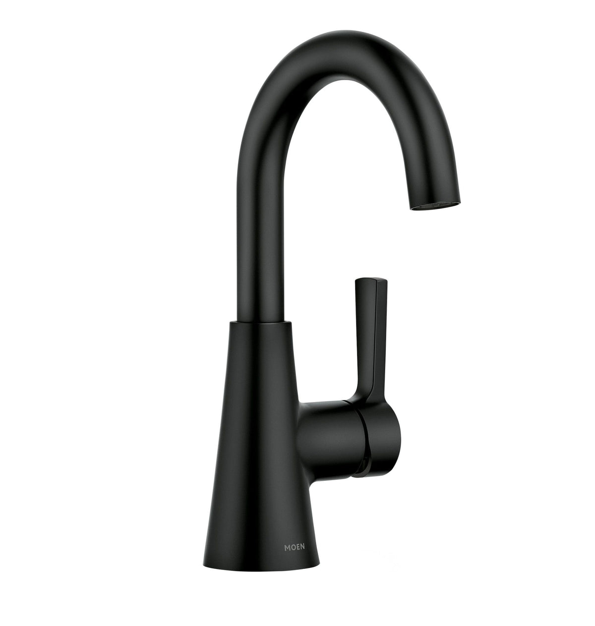 Moen Mikah Single Handle Bathroom Faucet, Matte Black