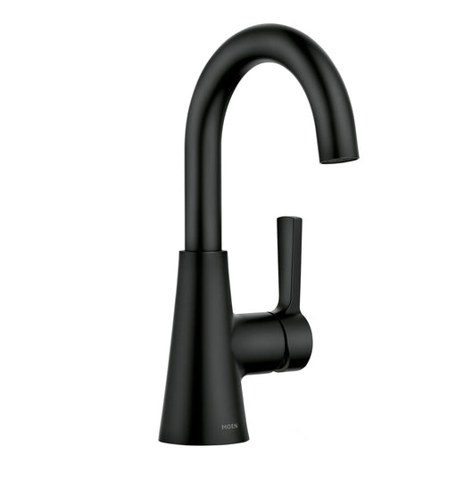 Moen Mikah Single Handle Bathroom Faucet, Matte Black