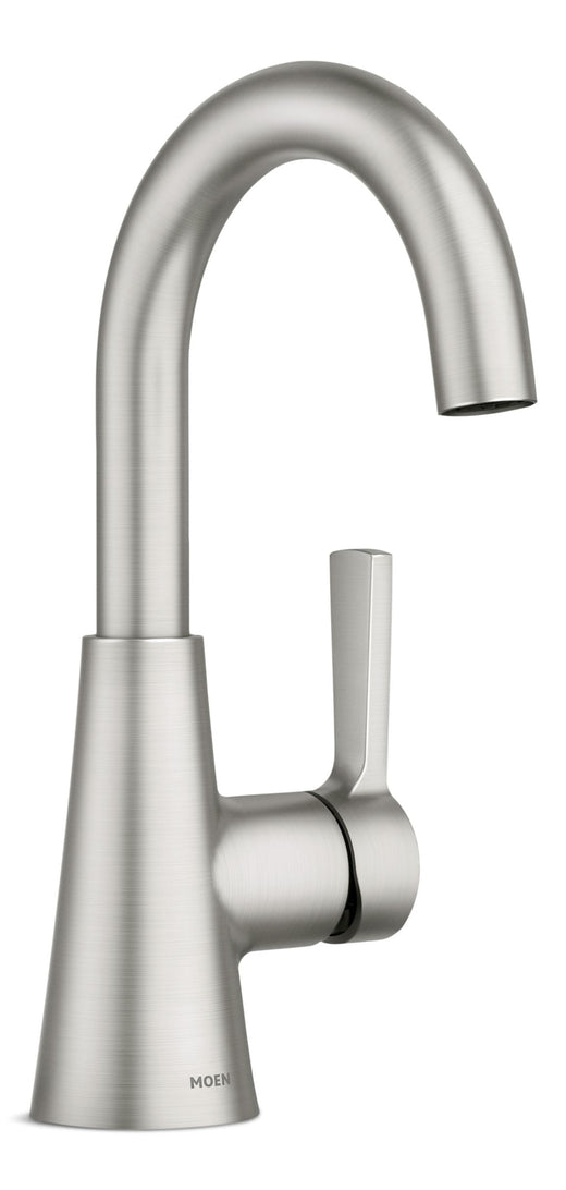 Moen Mikah Single Handle Bathroom Faucet, Spot Resist Brushed Nickel