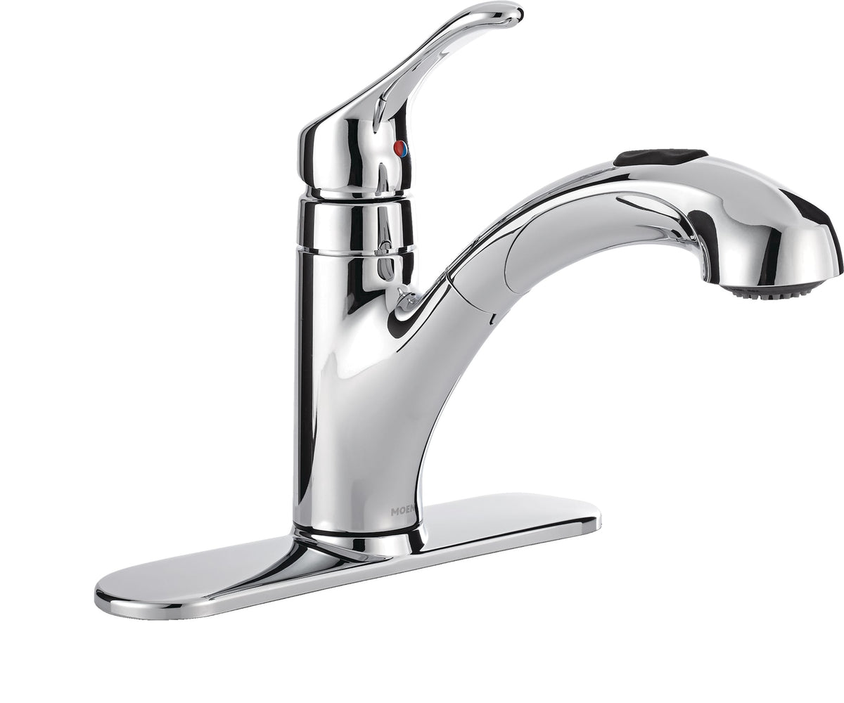 Moen Renzo Single-Handle Pull-Out Kitchen Faucet, Chrome