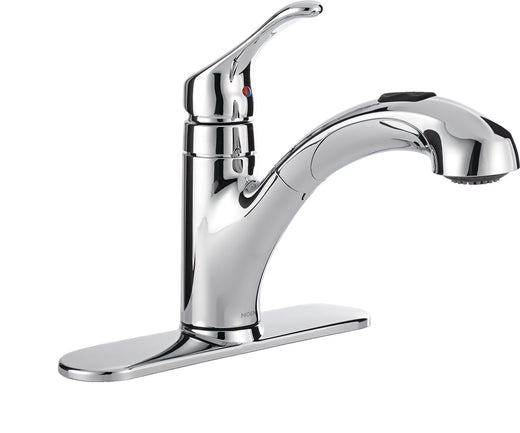 Moen Renzo Single-Handle Pull-Out Kitchen Faucet, Chrome