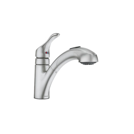 Moen Renzo Single-Handle Pull-Out Kitchen Faucet, Spot Resist Stainless